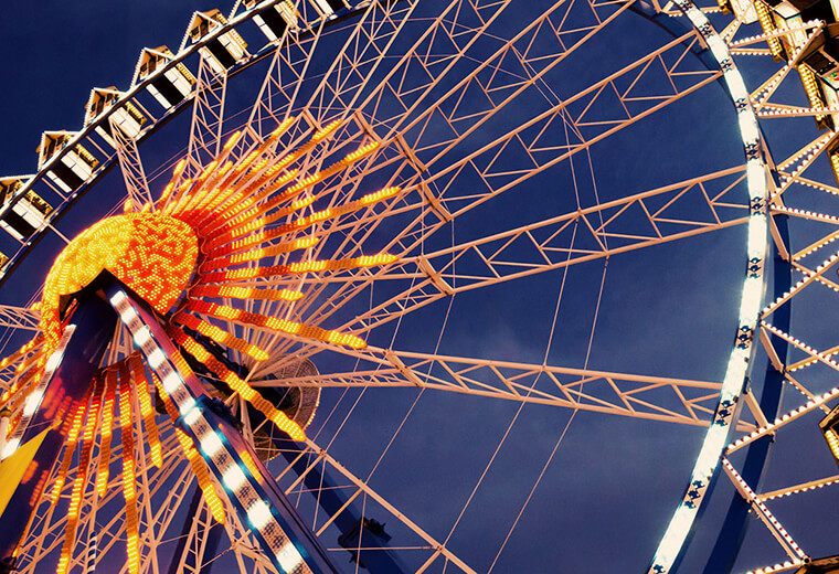 Amusement Park Ferris Wheel