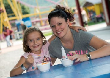 Ice Cream Mom And Daughter