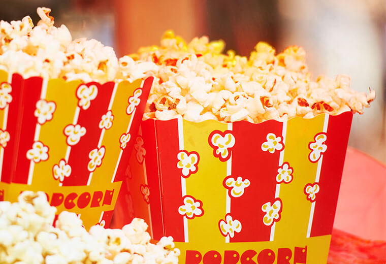 Amusement park popcorn